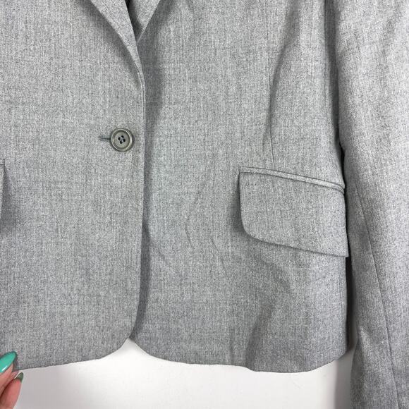 BCBGMaxAzria Womens XS Polyester Stretch Classic Blazer Jacket Gray - Picture 2 of 9